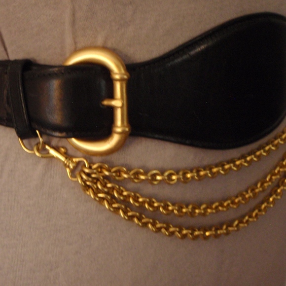 Donna Karen Corset Chain and Buckle Belt XS main image 8
